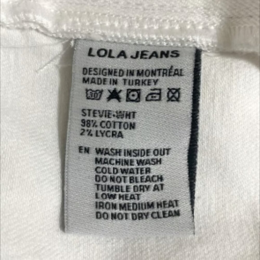 LOLA Jeans STEVIE-WHT Ultra-High Rise Flare Denim Jeans Women's Size 34 - Picture 8 of 8